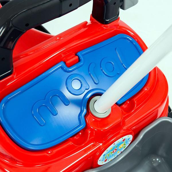 Imagem de Triciclo Infantil Spider C/ Haste Guia Pedal Encosto Menino