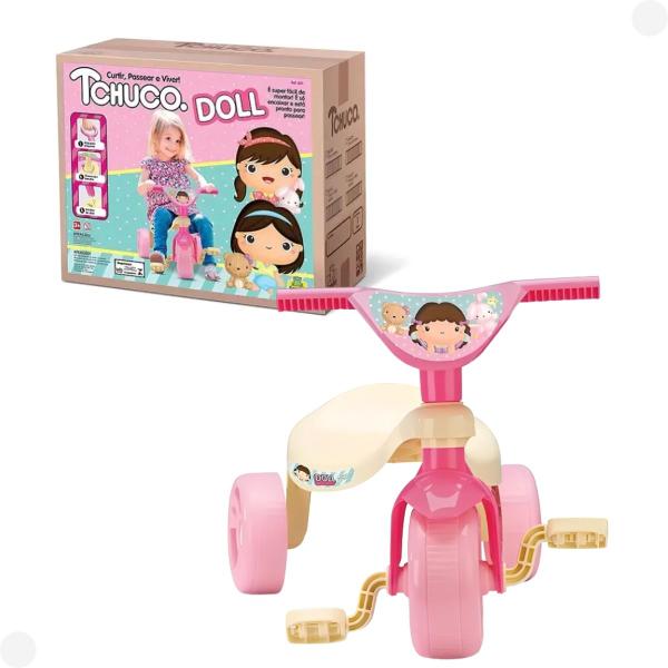 Imagem de Triciclo Infantil Tchuco com Haste - Samba Toys