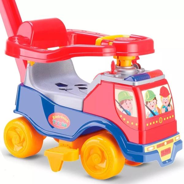 Triciclo Infantil Totoka Plus c/ Som Empurrador Motoca Carro Azul 6002 - Cardoso Toys Imagem de Triciclo Infantil Totoka Plus c/ Som Empurrador Motoca Carro Azul 6002