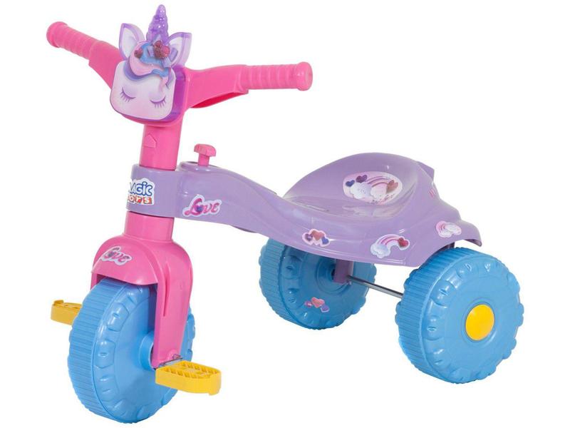 Imagem de Triciclo Infantil Unicórnios Uni Love - com Empurrador Magic Toys