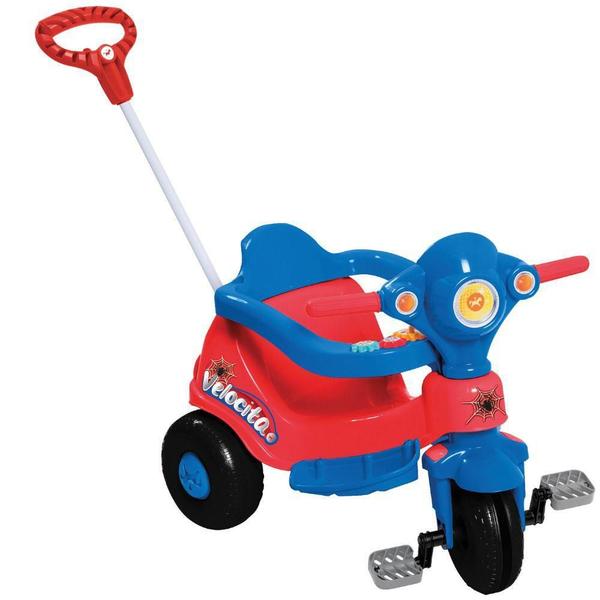 Imagem de Triciclo Infantil Velocita Vermelho Passeio Pedal Calesita