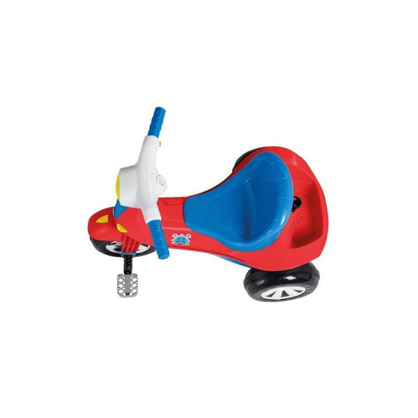 Imagem de Triciclo infantil velomoto azul e vermelho - calesita