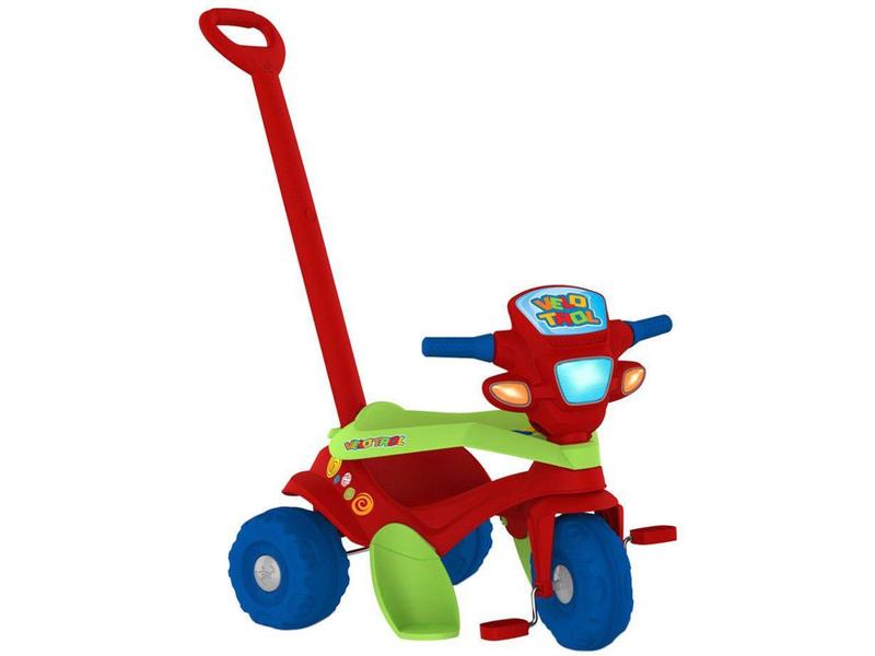 Imagem de Triciclo Infantil Velotrol com Empurrador - Bandeirante