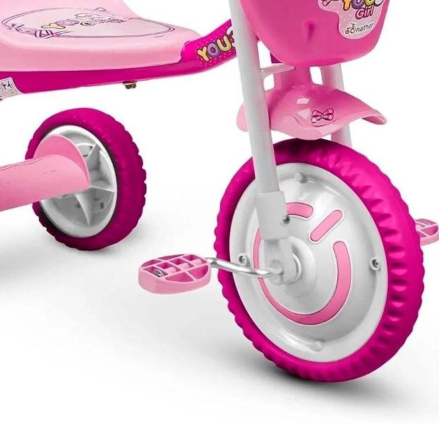Triciclo Infantil You 3 Girl Até 21Kg Nathor Imagem de Triciclo Infantil You 3 Girl Até 21Kg Nathor