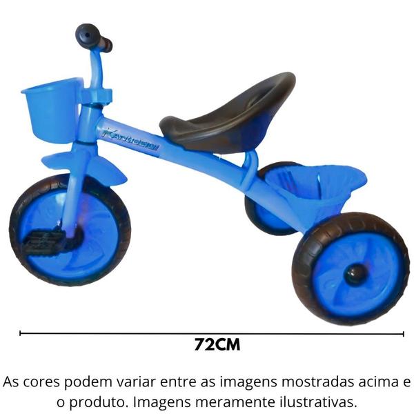 Triciclo Legal Infantil Com Cestinha e Buzina - Braskit Imagem de Triciclo Legal Infantil Com Cestinha e Buzina - Braskit