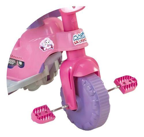 Imagem de Triciclo Magic Toys Tico-tico Pets Rosa Gatinha