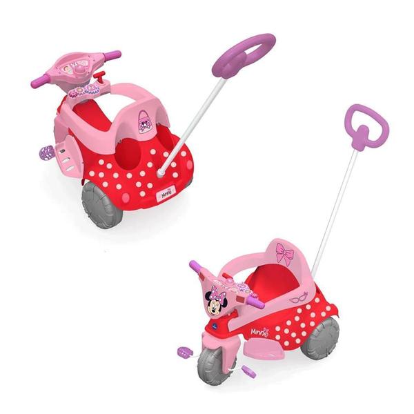 Imagem de Triciclo Minnie 3 Em 1 Xalingo Carrinho De Passeio