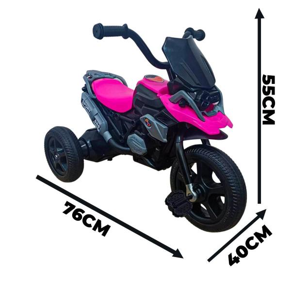 Imagem de Triciclo Moto Menino Menina Com Kit Proteção