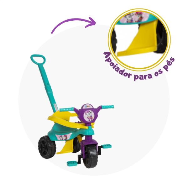 Imagem de Triciclo Motoca Infantil Com Empurrador E Aro De Proteção