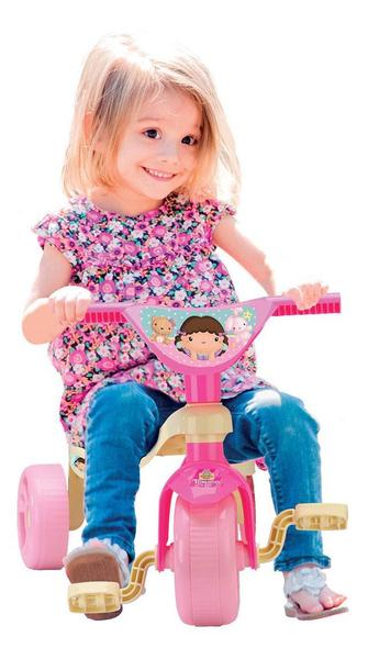 Imagem de Triciclo Motoca Infantil Menina Dolls Amarelo E Rosa Samba