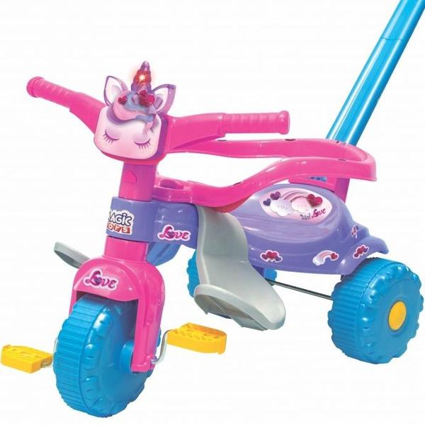 Imagem de Triciclo Motoca Infantil Tico Tico Unicornio Com Luz 2570