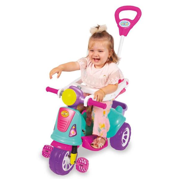 Imagem de Triciclo Motoca Passeio Infantil Avespa Rosa - Maral 3173