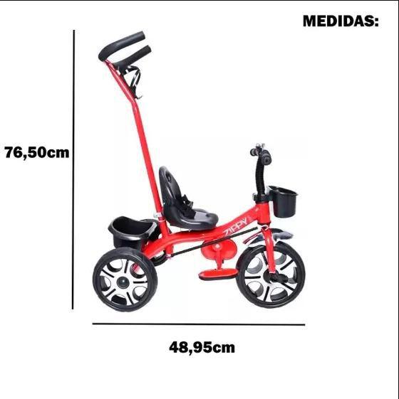 Imagem de Triciclo Motoca Velotrol Cestinho Buzina E Apoiador Zippy