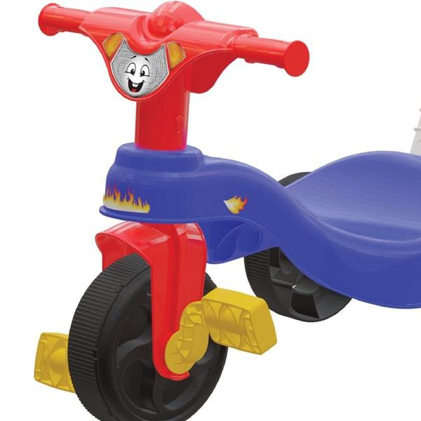 Triciclo Motoquinha Fast Azul C/ Empurrador - Pais E Filhos - Pais & Filhos Imagem de Triciclo Motoquinha Fast Azul C/ Empurrador - Pais E Filhos