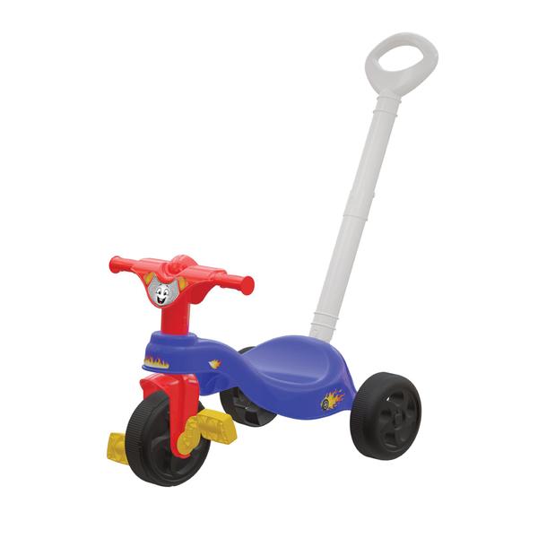 Triciclo Motoquinha Fast Azul C/ Empurrador - Pais E Filhos - Pais & Filhos Imagem de Triciclo Motoquinha Fast Azul C/ Empurrador - Pais E Filhos