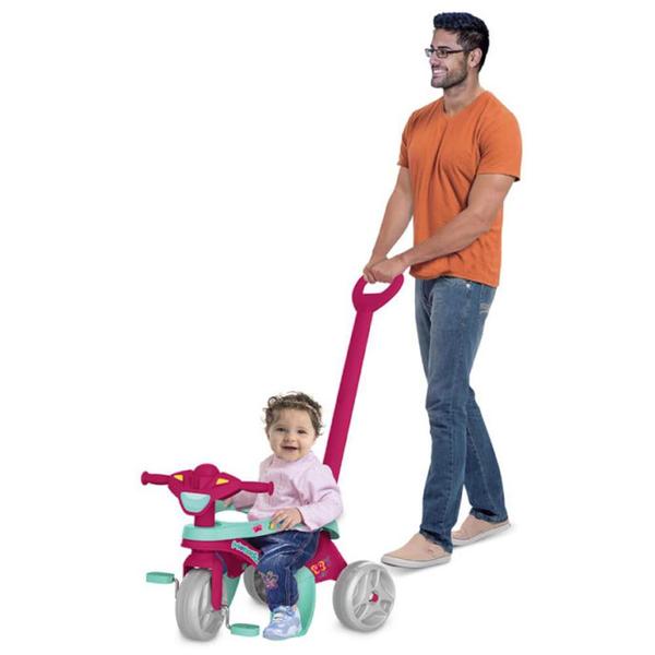 Imagem de Triciclo Mototico Infantil Bandeirante Pedal Rosa 693