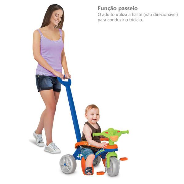 Imagem de Triciclo Mototico Passeio e Pedal Azul - Bandeirante 692