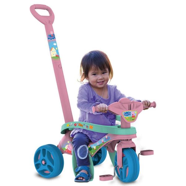 Imagem de Triciclo Mototico Peppa Pig Bandeirante Pedal Rosa 3320 12M+