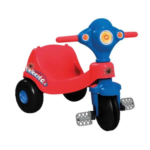 Imagem de Triciclo Passeio Infantil Calesita Velocita  2 em 1 Vermelho