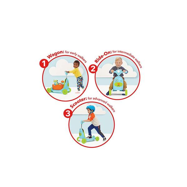 Triciclo Patinete Cachorro Zoo Skip Hop Divertido Versatil e Seguro Imagem de Triciclo Patinete Cachorro Zoo Skip Hop Divertido Versatil e Seguro