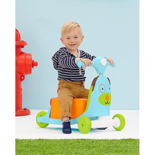 Triciclo Patinete Cachorro Zoo Skip Hop Divertido Versatil e Seguro Imagem de Triciclo Patinete Cachorro Zoo Skip Hop Divertido Versatil e Seguro
