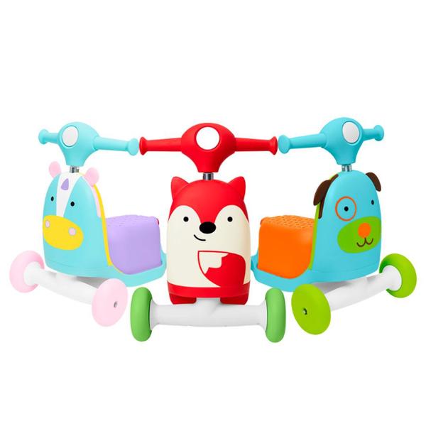 Triciclo Patinete Cachorro Zoo Skip Hop Divertido Versatil e Seguro Imagem de Triciclo Patinete Cachorro Zoo Skip Hop Divertido Versatil e Seguro
