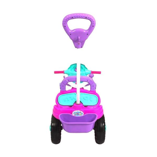 Imagem de Triciclo Rosa Com Porta Objetos Tico Tico Apoio De Pé Seguro