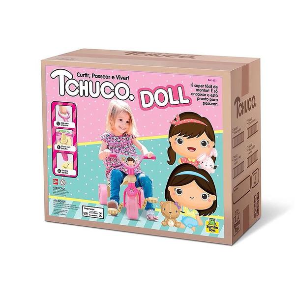 Imagem de Triciclo Tchuco Doll com Haste - 631 - Samba Toys