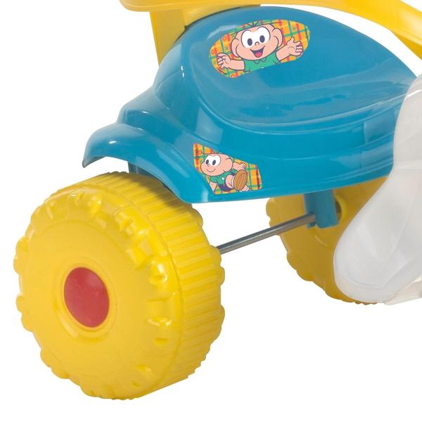 Triciclo Tico Tico Cebolinha Com Aro Haste Som E Luz - Magic Toys Imagem de Triciclo Tico Tico Cebolinha Com Aro Haste Som E Luz - Magic Toys
