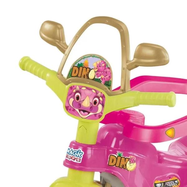 Imagem de Triciclo Tico Tico Dino Pink Com Sons - Magic Toys