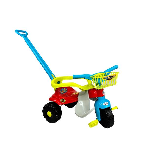 Imagem de Triciclo Tico Tico Festa Azul Motoca Infantil Com Cestinha - Magic Toys