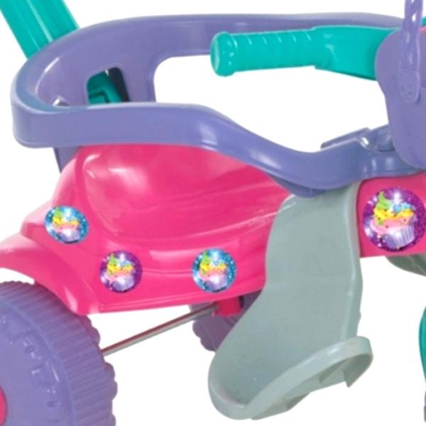 Imagem de Triciclo Tico Tico Pic Nic Rosa Com Aro E Haste - Magic Toys