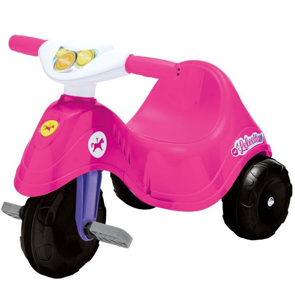 Imagem de Triciclo Tico Tico Rosa Infantil com Pedal Lelecita Calesita