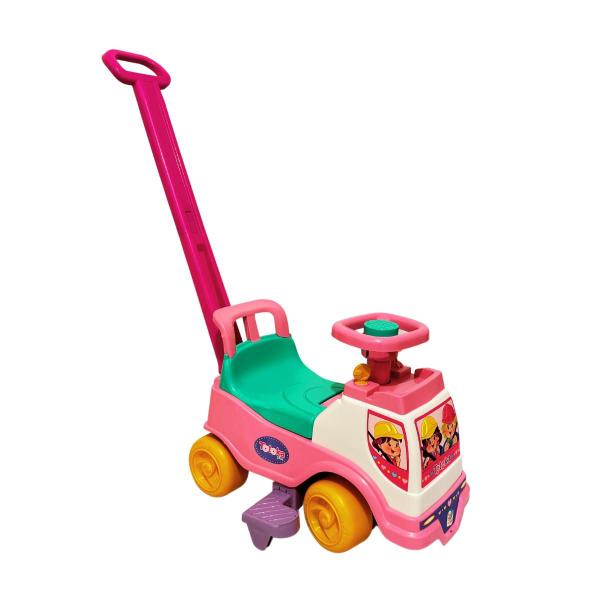 Imagem de Triciclo Totoka Rosa Moto Plus Empurrador Apoio P/ pés Menina -  Cardoso Toys