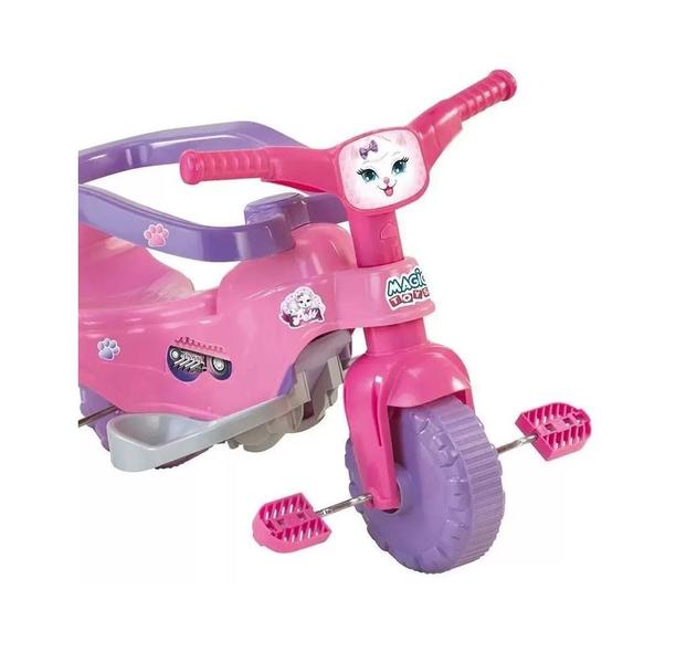 Imagem de Triciclo totoka Tico-Tico Pets rosa gatinha Magic Toys Divertido