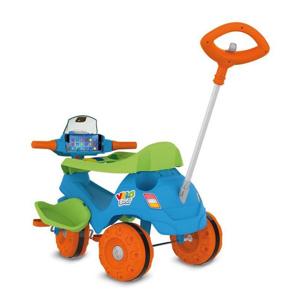 Imagem de Triciclo Velobaby Passeio E Pedal Azul - Bandeirante