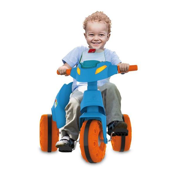 Imagem de Triciclo Velobaby Passeio E Pedal Azul - Bandeirante