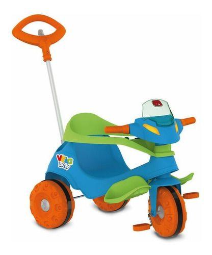 Imagem de Triciclo Velobaby Passeio & Pedal Azul- Bandeirante