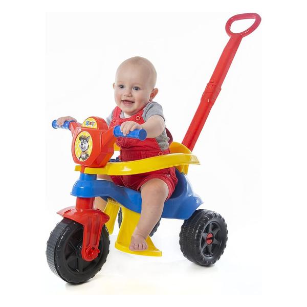 Imagem de Triciclo Velotrol de Passeio e Pedal Infantil 3 em 1 Kemotoca Baby Dog Kendy Brinquedos