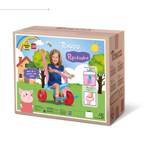 triciclo velotrol feminino infantil andador com tres rodas velocipede de menina motinha mini moto - Samba Toys Imagem de triciclo velotrol feminino infantil andador com tres rodas velocipede de menina motinha mini moto