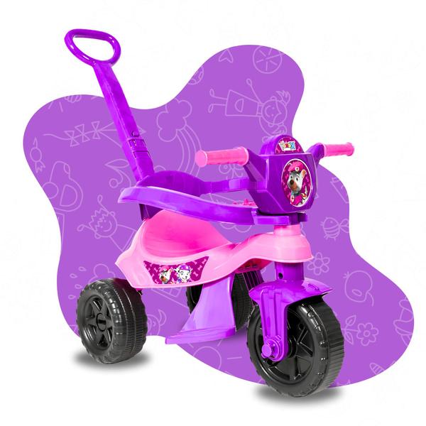 Imagem de Triciclo Velotrol Motoca Infantil Menino Menina Empurrar