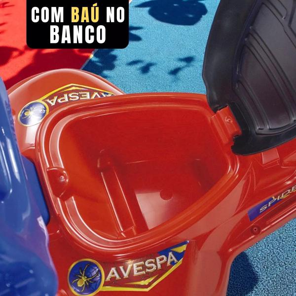 Imagem de Triciclo Velotrol Spider Infantil Pedal e Puxador Segurança