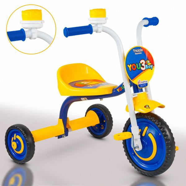 Imagem de Triciclo Velotrol YOU 3 Menino Boy Amarelo/Azul - NATHOR