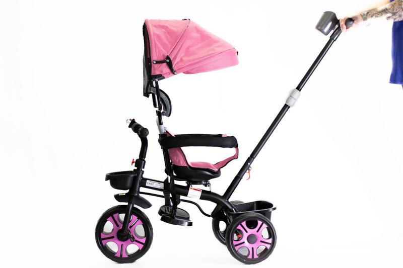 Imagem de Triciclo zupa multifuncional 2 em 1  rosa - baby style