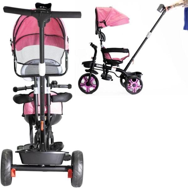 Imagem de Triciclo zupa multifuncional 2 em 1  rosa - baby style