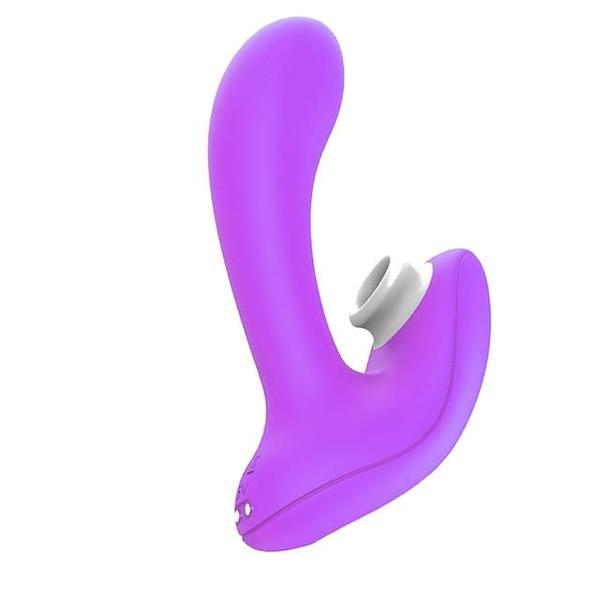 Imagem de Tricker S-Hande Sugador de Clitóris com Vibrador Ponto G 9 Vibrações e Controle 13,9cm x 8,6cm Recarregável