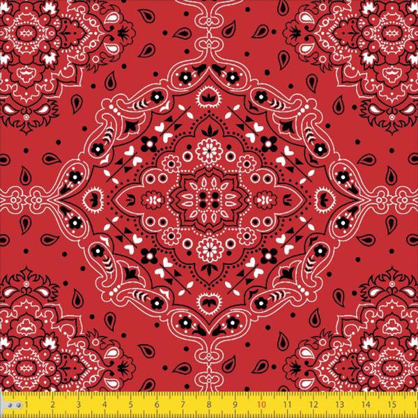 Imagem de Tricoline 100% Algodão M. 50x150cm - ESTAMPADO - MANDALA - BANDANA