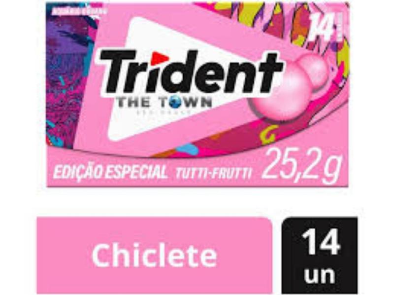 Imagem de Trident 14s Sabor Tutti Frutti- Display Com 12 Unidades