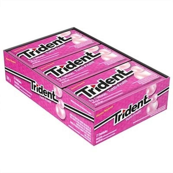 Imagem de Trident Tutti-Frutti Chiclete Caixa Com 21Un