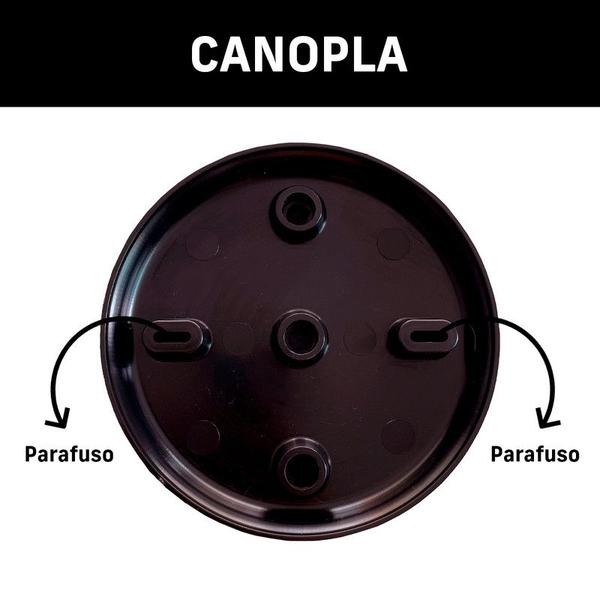 Imagem de Trilho 3 Spots Dicroica Canopla Com 3 Lâmpadas GU10 Avant